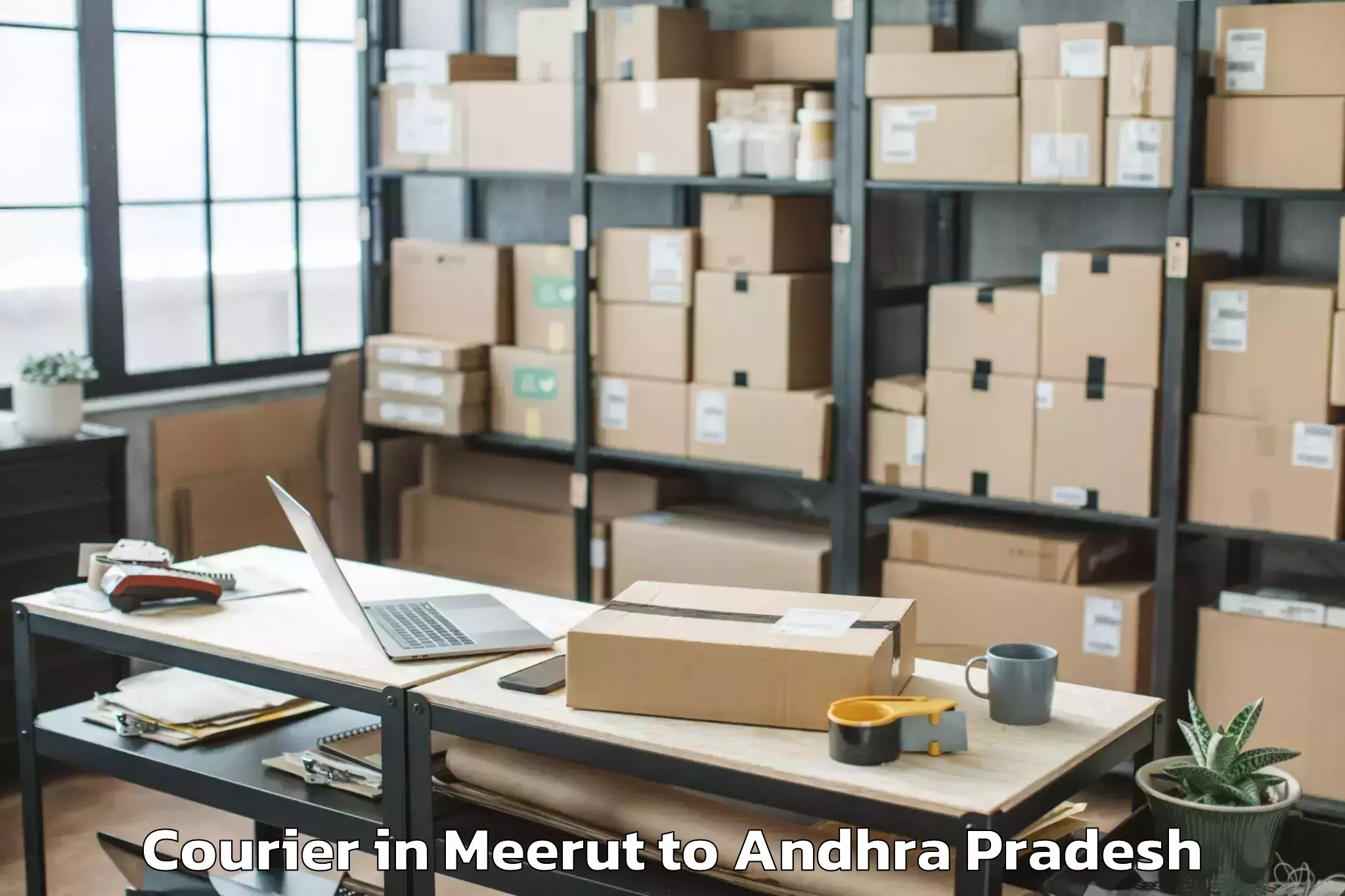 Top Meerut to Nandikotkur Courier Available